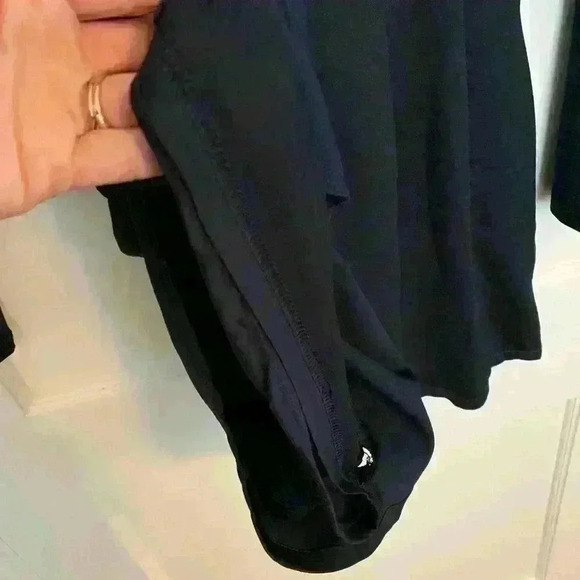 Lulus Plunge Neckline Long Sleeve Romper Womens Size M, Navy - Picture 7 of 13